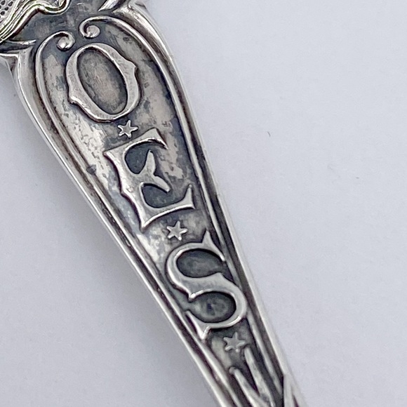 Masonic OES Order of the Eastern Star Sterling Silver Spoon with Bible - Picture 4 of 9